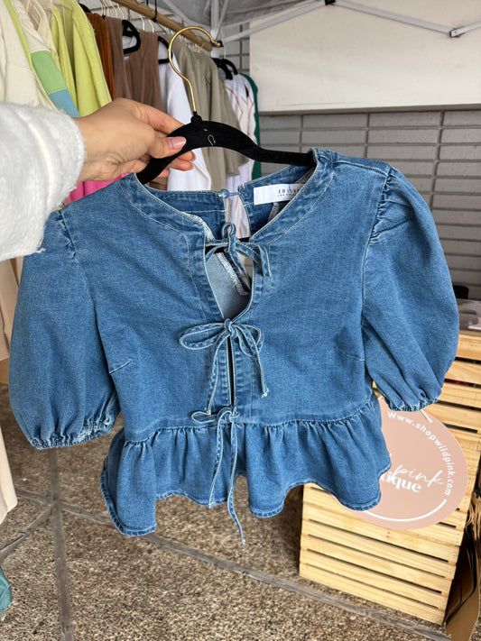 Denim blouse