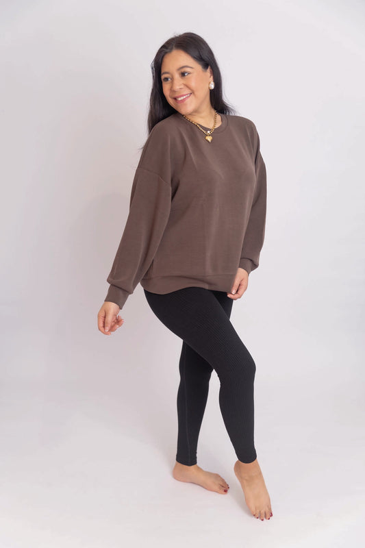 Mocha Air Scuba Super Soft Sweatshirt