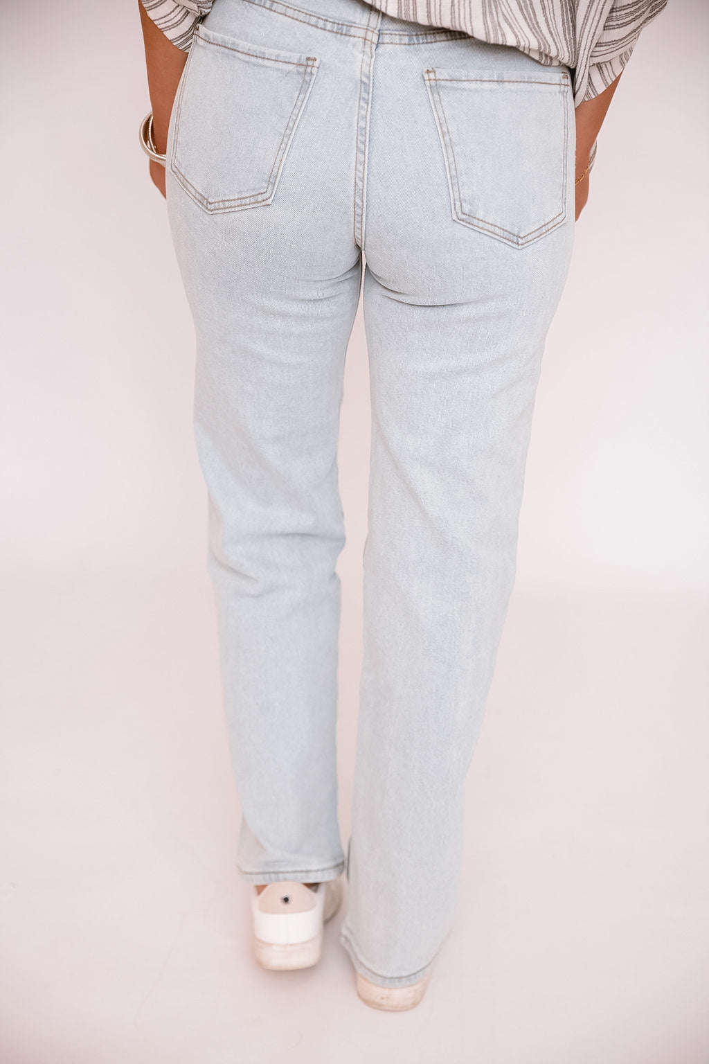 Arriana’s rhinestone stretch jeans