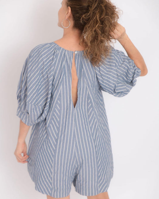 Stripe oversize romper