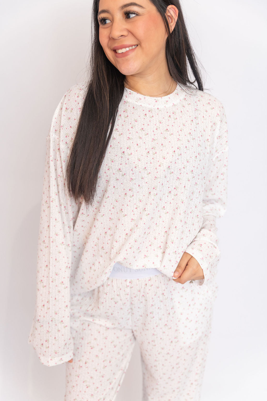 Brenda Floral Pj Top