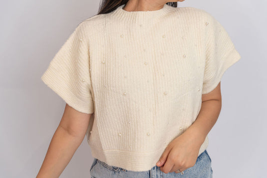 Ivory Pearl Dolman Top