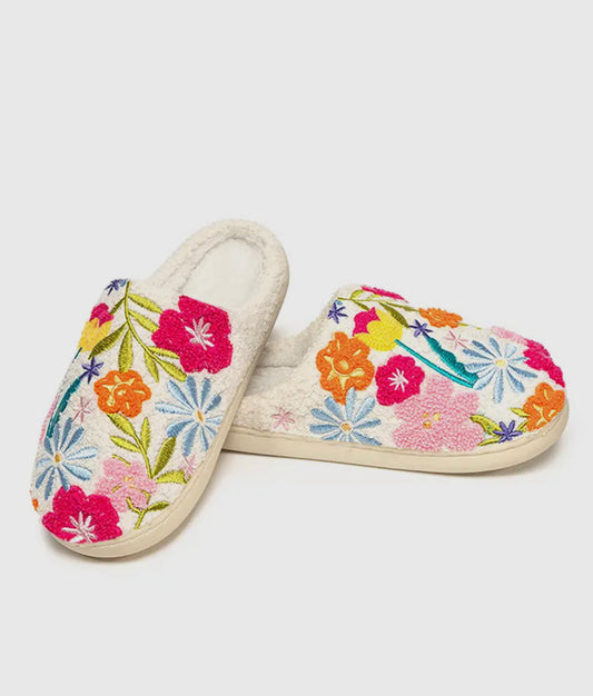 Celeste flower bloom slippers
