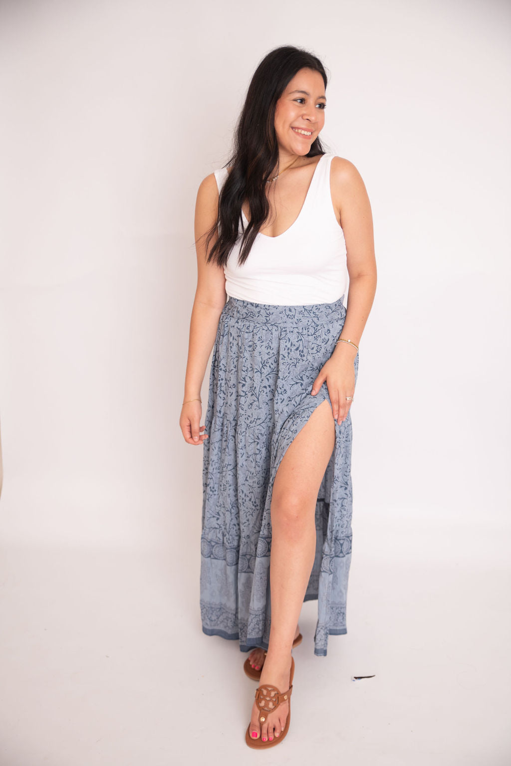 Allison's High Slit Maxi Skirt